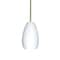 Besa Lighting Pera 9 Stem Pendant, Opal Matte, Satin Nickel Finish, 1x100W Incandescent 1TT-412607-SN - alternate 1